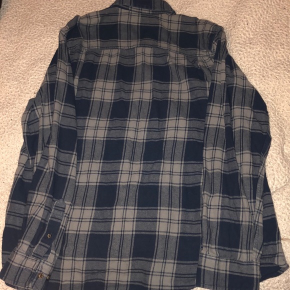 Blue patterned Flannel - Picture 3 of 3